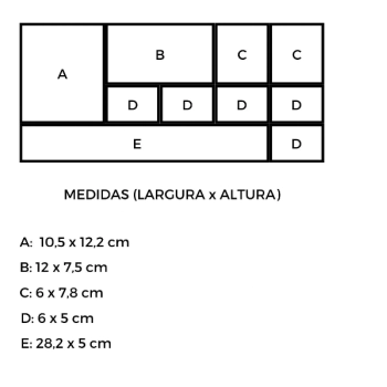 Bandeja Elegance com Divisoria 34x17x3cm - PRMT1199