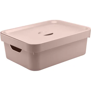 Caixa Organizadora Cube 10.5L Com Tampa 36,5x27,5x13cm Rosa OUCC350RSDF