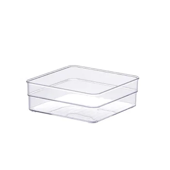 Organizador Diamond - 15x15x5,2cm Cristal - PRMT937